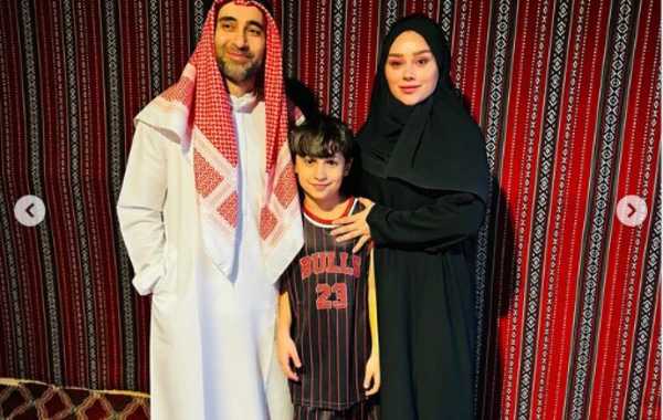 Xatirə İslamın həyat yoldaşı və oğlu ilə BƏƏ-dən GÖRÜNTÜLƏRİ - FOTO