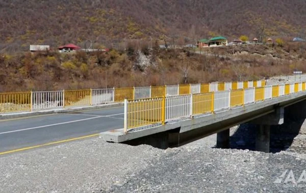 Qaxda Aşağı Malax-Qaşqaçay-Armudlu yolu yenidən qurulub - FOTO