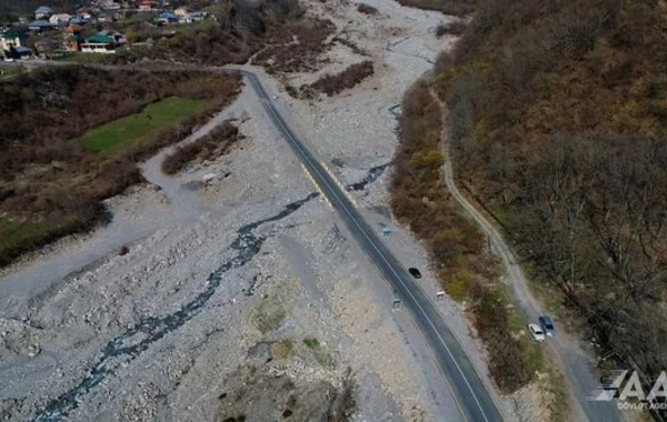 Qaxda Aşağı Malax-Qaşqaçay-Armudlu yolu yenidən qurulub - FOTO