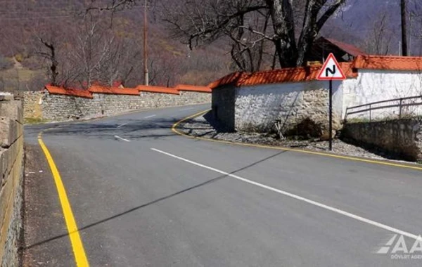 Qaxda Aşağı Malax-Qaşqaçay-Armudlu yolu yenidən qurulub - FOTO