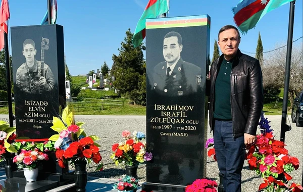 Mənsum İbrahimovdan şəhid qardaşı oğlu ilə bağlı paylaşım - FOTO