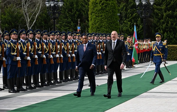 Состоялась церемония официальной встречи Президента Конго Дени Сассу-Нгессо - ФОТО