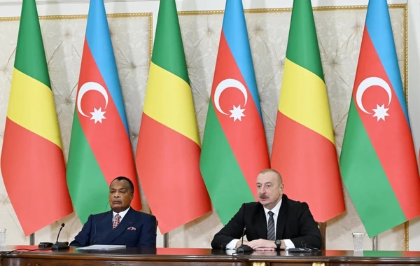 Azərbaycan və Konqo prezidentləri mətbuata bəyanatlarla çıxış ediblər - YENİLƏNİB - FOTO