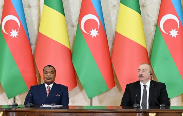 Azərbaycan və Konqo prezidentləri mətbuata bəyanatlarla çıxış ediblər - YENİLƏNİB - FOTO