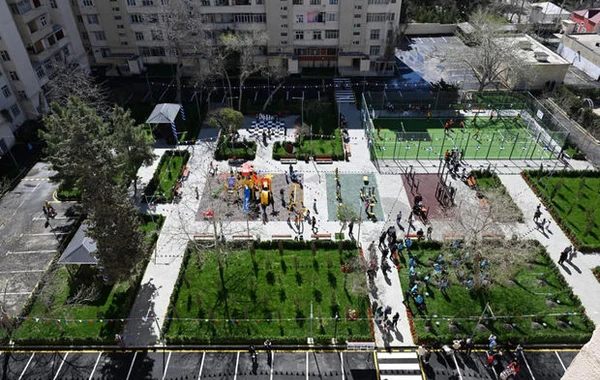 IDEA paytaxtın Sabunçu rayonunda yeni “Bizim həyət”in açılışını edib - FOTO