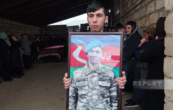 В Губе простились с погибшим в ходе учебных стрельб военнослужащим армии Азербайджана - ОБНОВЛЕНО + ФОТО