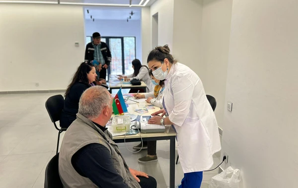 Laçına qayıdan sakinlər tibbi müayinədən keçiblər - FOTO