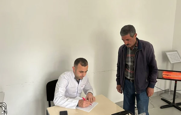 Laçına qayıdan sakinlər tibbi müayinədən keçiblər - FOTO