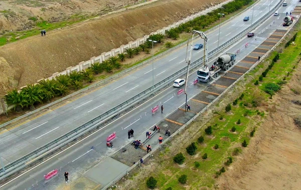 Zığ-Hava limanı avtomobil yolunda təmir-bərpa işləri aparılır - FOTO