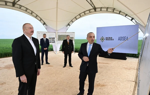 Prezident Hacıqabulda suvarma qurğuları kompleksi ilə tanış olub - FOTO