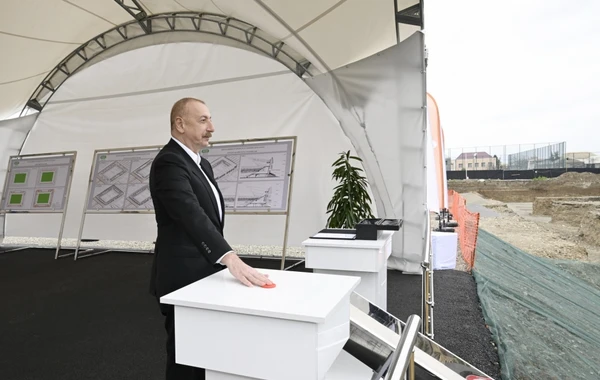 Заложен фундамент Гянджинского городского стадиона - ОБНОВЛЕНО + ФОТО
