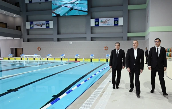 İlham Əliyev Gəncə İdman Sarayının açılışında iştirak edib - YENİLƏNİB + FOTO