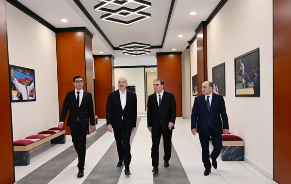 İlham Əliyev Gəncə İdman Sarayının açılışında iştirak edib - YENİLƏNİB + FOTO