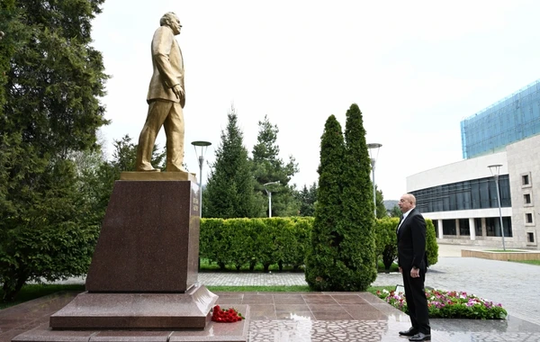 Президент Ильхам Алиев посетил Габалинский район - ФОТО