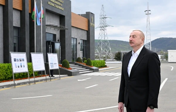 Президент Ильхам Алиев посетил Габалинский район - ФОТО