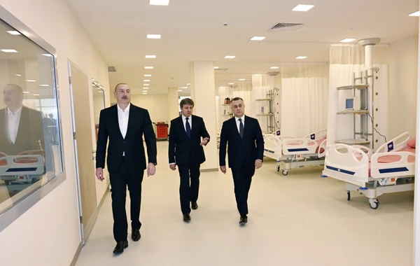 İlham Əliyev Qəbələ Rayon Mərkəzi Xəstəxanasının açılışında iştirak edib - YENİLƏNİB + FOTO