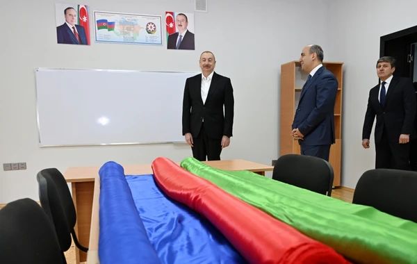 В поселке Бум Габалинского района сдано в эксплуатацию новое здание полной средней школы - ОБНОВЛЕНО + ФОТО