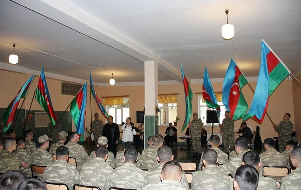 Hərbi qulluqçuların asudə vaxtı yüksək səviyyədə təşkil olunur - FOTO
