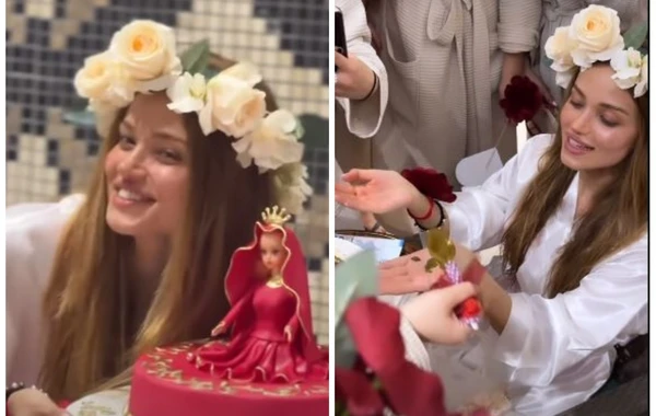 Mələkxanım Eyubovanın bloger qızı Nəzrinin xınası - FOTO/VİDEO