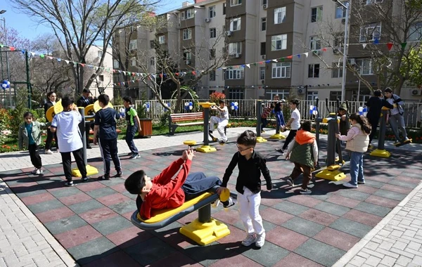 Bakıda Leyla Əliyevanın iştirakı ilə növbəti abad həyətlər sakinlərin istifadəsinə verilib - FOTO
