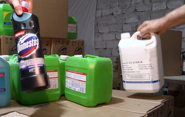 Bakıda saxta “Fairy”, “Domestos”, “Perwol” və “Prill” qablaşdıran sex aşkarlanıb - FOTO