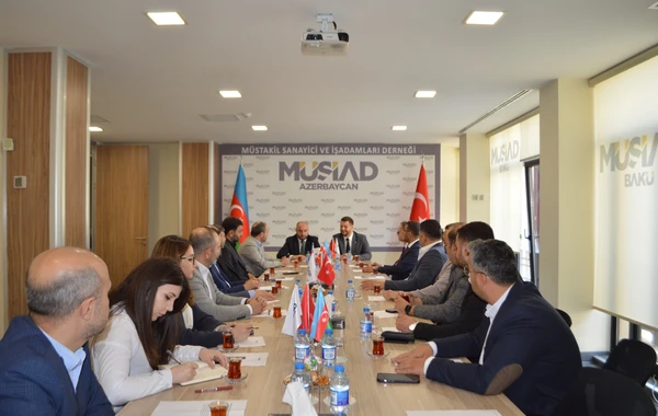 İş adamları MÜSİAD Azərbaycan dərnək mərkəzini ziyarət edib - FOTO