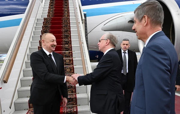 Prezident İlham Əliyev Rusiyada səfərdədir - FOTO