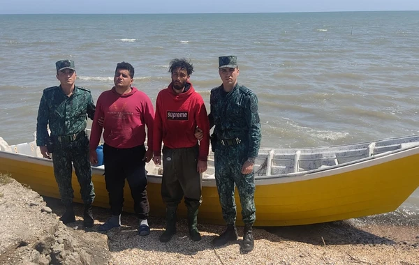 İrana məxsus qayıq Azərbaycan sərhədini pozub, saxlanılanlar var - FOTO\VİDEO