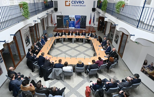 Ceyhun Bayramov “CEVRO” İnstitutunda Ermənistanla normallaşma prosesinin hazırkı durumundan danışıb - FOTO