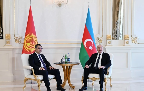 Azərbaycan və Qırğızıstan prezidentlərinin məhdud tərkibdə görüşü olub - YENİLƏNİB - FOTO