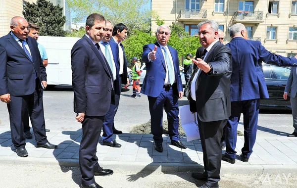 Bakının yollarında aparılan əsaslı təmir-tikinti işlərinə baxış keçirilib - FOTO\VİDEO