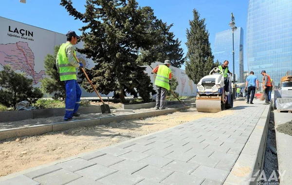 Bakının yollarında aparılan əsaslı təmir-tikinti işlərinə baxış keçirilib - FOTO\VİDEO