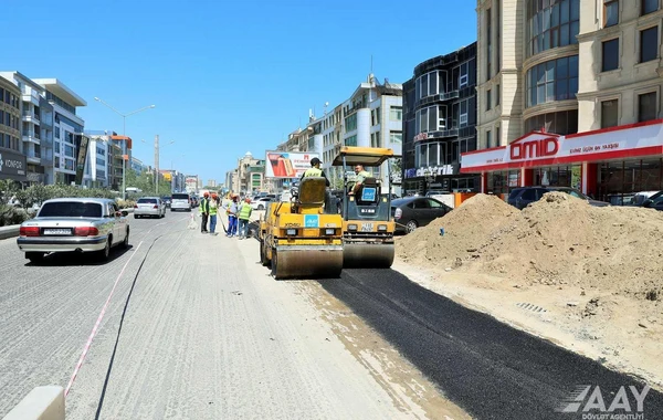 Bakının yollarında aparılan əsaslı təmir-tikinti işlərinə baxış keçirilib - FOTO\VİDEO