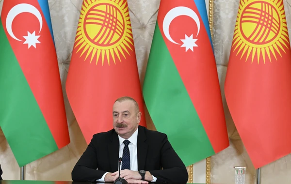 Azərbaycan və Qırğızıstan prezidentləri mətbuata bəyanatlarla çıxış ediblər - YENİLƏNİB - FOTO