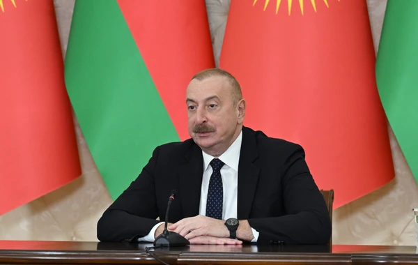 Azərbaycan və Qırğızıstan prezidentləri mətbuata bəyanatlarla çıxış ediblər - YENİLƏNİB - FOTO