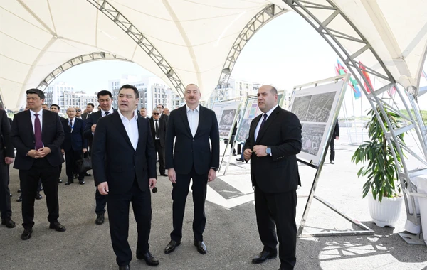 Президенты Азербайджана и Кыргызстана ознакомились с генеральным планом города Физули - ОБНОВЛЕНО + ФОТО