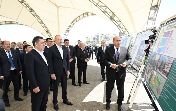 Президенты Азербайджана и Кыргызстана ознакомились с генеральным планом города Физули - ОБНОВЛЕНО + ФОТО