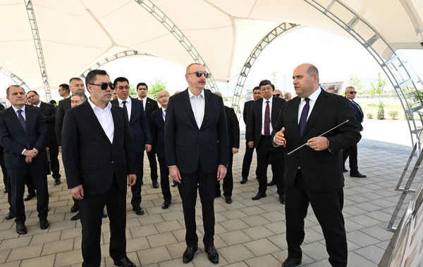 Azərbaycan və Qırğızıstan prezidentləri Ağdam şəhərində olublar - YENİLƏNİB - FOTO