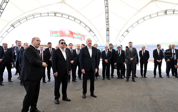 Azərbaycan və Qırğızıstan prezidentləri Ağdamda məktəbin təməlqoyma mərasimində iştirak ediblər - YENİLƏNİB - FOTO