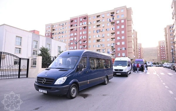 В Физули отправлена очередная колонна переселенцев - ФОТО