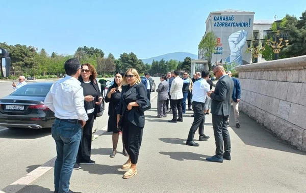 Türk dövlətləri parlamentlərinin komitə sədrləri Xankəndinə gediblər - FOTO