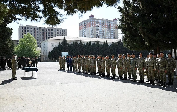 Azərbaycan Ordusunda hərbiləşdirilmiş kross birinciliyi keçirilib - FOTO/VİDEO