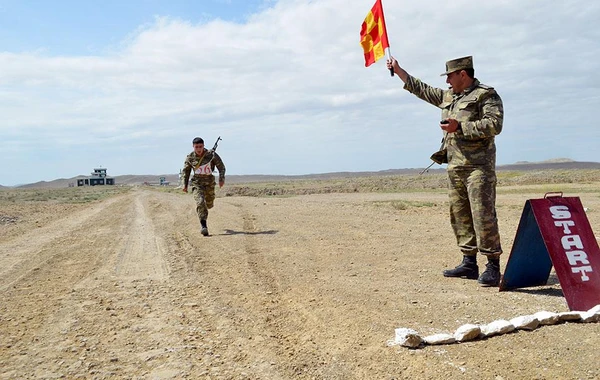 Azərbaycan Ordusunda hərbiləşdirilmiş kross birinciliyi keçirilib - FOTO/VİDEO