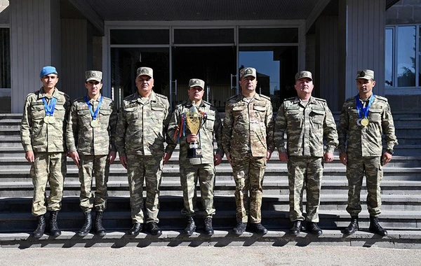 Azərbaycan Ordusunda hərbiləşdirilmiş kross birinciliyi keçirilib - FOTO/VİDEO