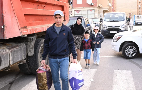 Füzuli şəhərinə növbəti köç karvanı yola düşüb - FOTO