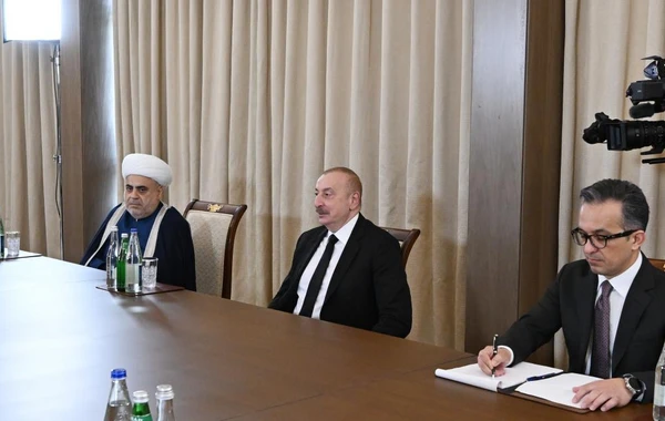 İlham Əliyev Rusiyanın Şimali Qafqaz regionunun müftilərini qəbul edib - FOTO - YENİLƏNİB