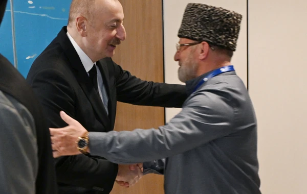 Президент Ильхам Алиев принял делегацию муфтиев Северо-Кавказского региона России - ОБНОВЛЕНО + ФОТО