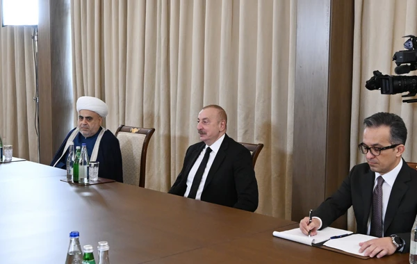 Президент Ильхам Алиев принял делегацию муфтиев Северо-Кавказского региона России - ОБНОВЛЕНО + ФОТО