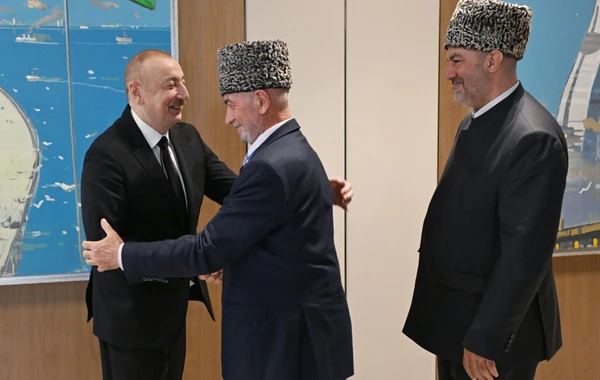 Президент Ильхам Алиев принял делегацию муфтиев Северо-Кавказского региона России - ОБНОВЛЕНО + ФОТО