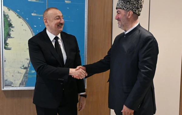İlham Əliyev Rusiyanın Şimali Qafqaz regionunun müftilərini qəbul edib - FOTO - YENİLƏNİB